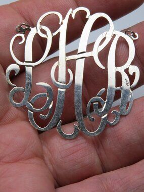 14k Initials L-H-R Nameplate